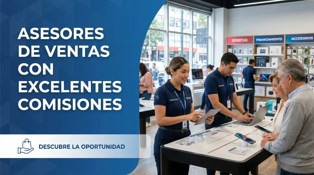 Asesores de ventas con excelentes comisiones