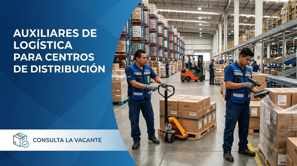 Auxiliares de logística para centros de distribución
